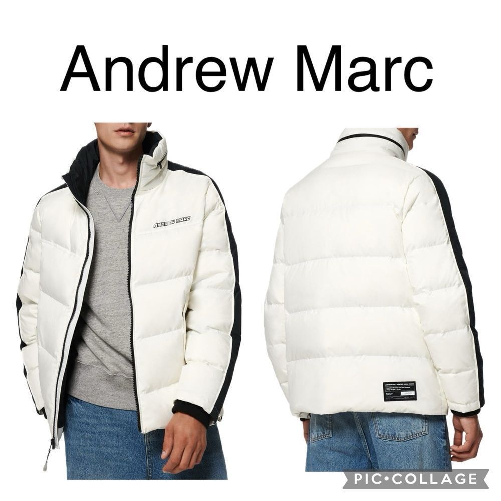 (N4) Andrew Marc Glow in the Dark Quilted Down Jacket Size M Uniset